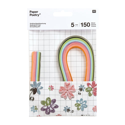 Paper Poetry Quilling DIY Flower Paper Strips Pack of 150 5mm x 40cm (0.2" x 15.75")