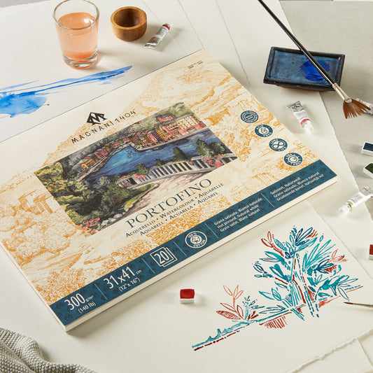 Magnani Portofino Watercolour Blocks Hot Pressed - 300gsm