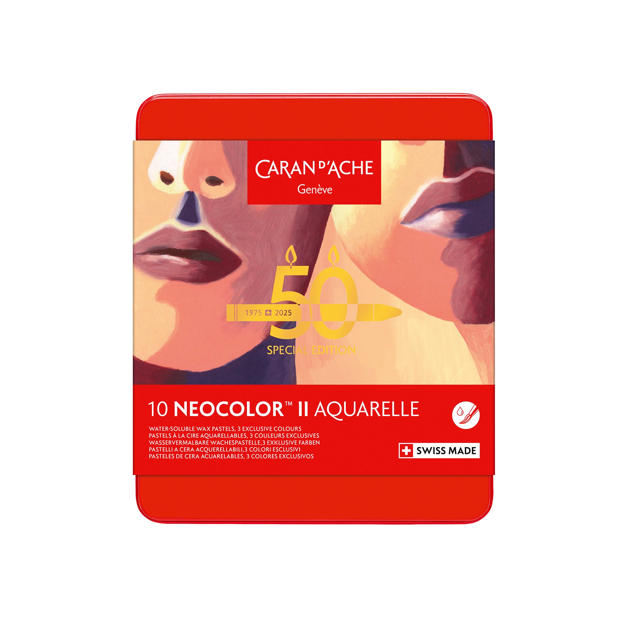 Caran D'Ache : Classic Neocolor I : Assorted Tin Of 10 - Wax