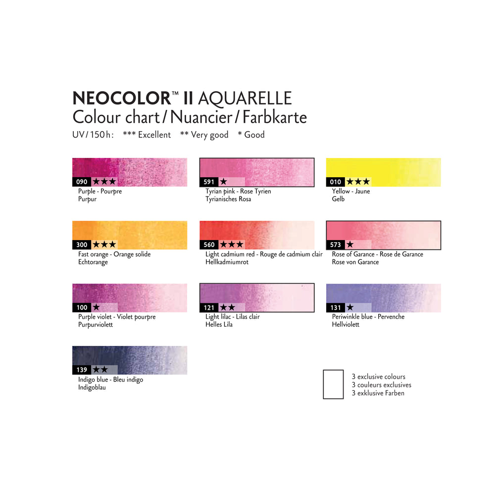 Caran d'Ache Neocolor II - 50 Years Pop Set of 10