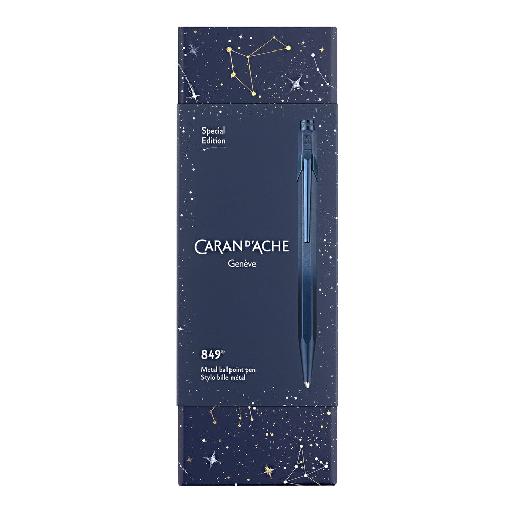 Caran d'Ache Cosmic Blue Edition 849 Ballpoint Pen - Dark Blue