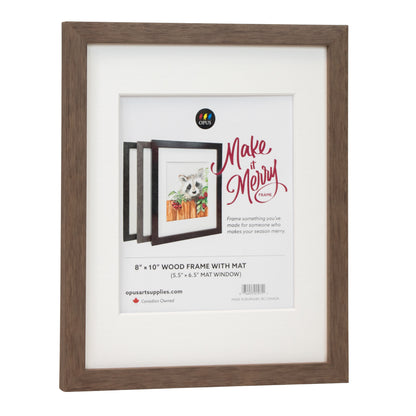 Make It Merry Readymade Frame 8"x10" (5"x7" Mat Window) - Ebony