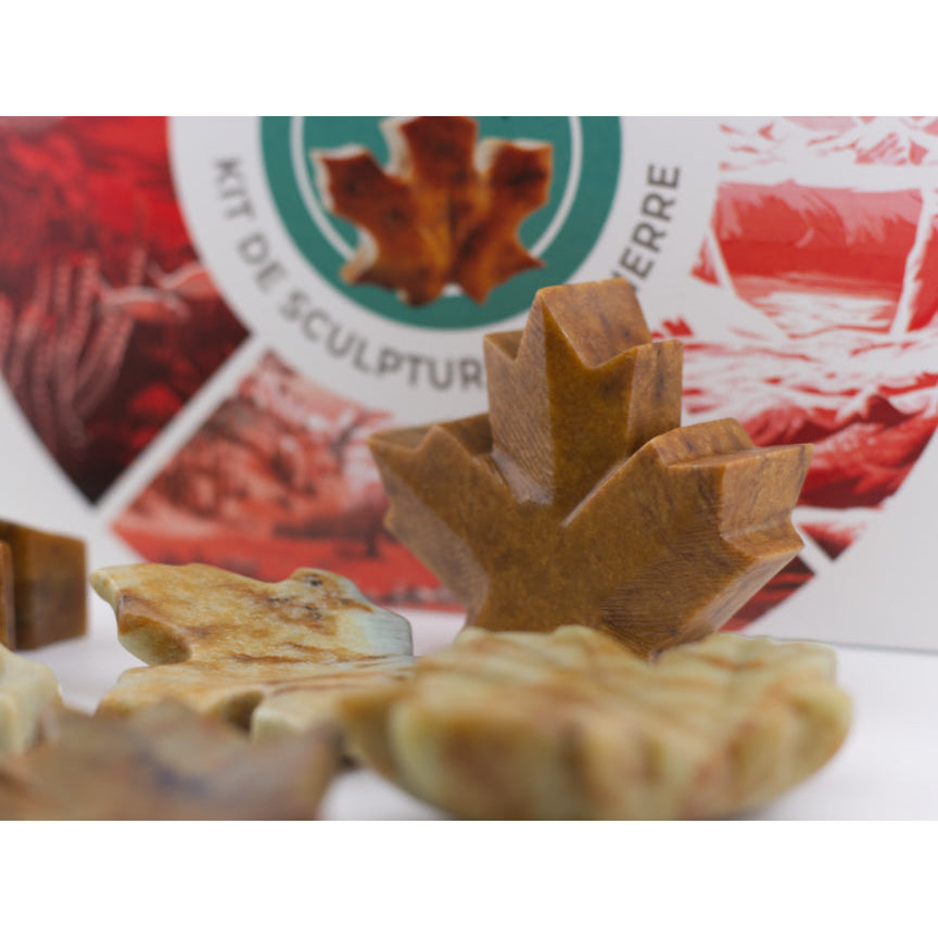 Studiostone Creative Soapstone Carving Kit - Maple Leaf