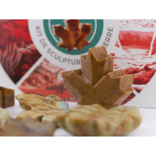 Studiostone Creative Soapstone Carving Kit - Maple Leaf