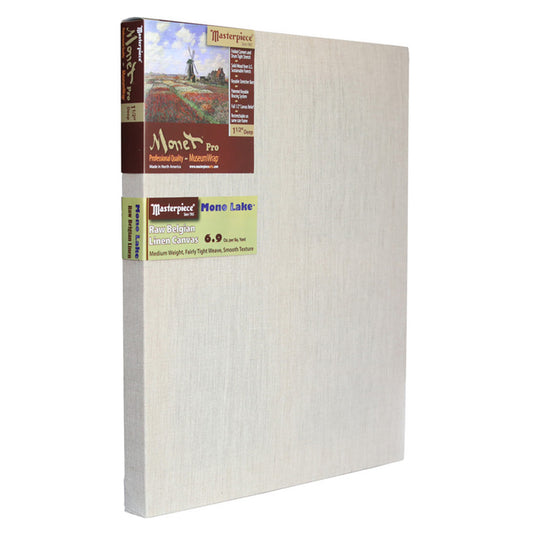 Masterpiece Monet Pro Mono Lake Pre-Stretched Canvas (Raw 6.9oz Belgian Linen)