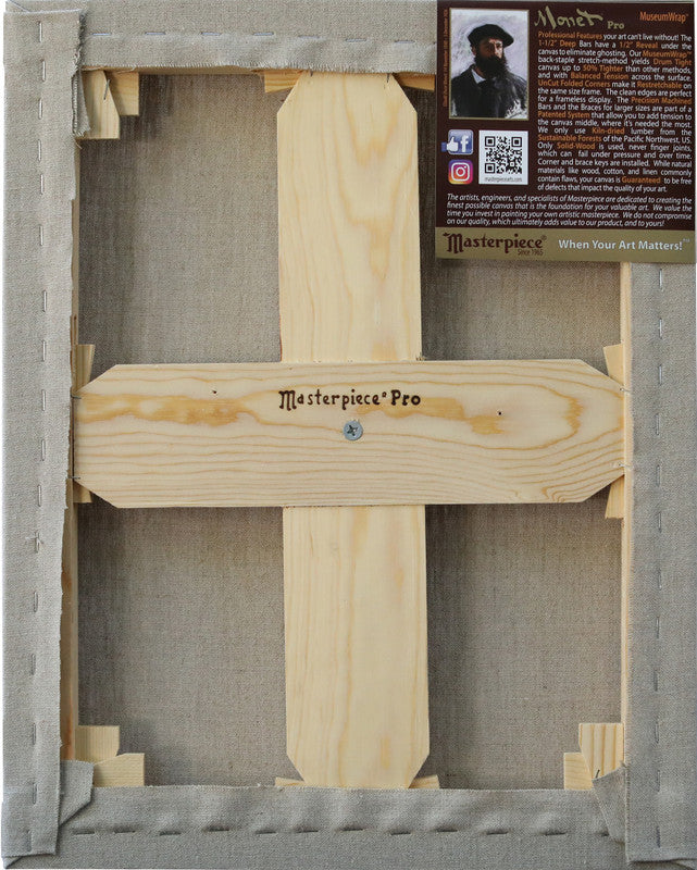 Masterpiece Monet Pro Mono Lake Pre-Stretched Canvas (Raw 6.9oz Belgian Linen)