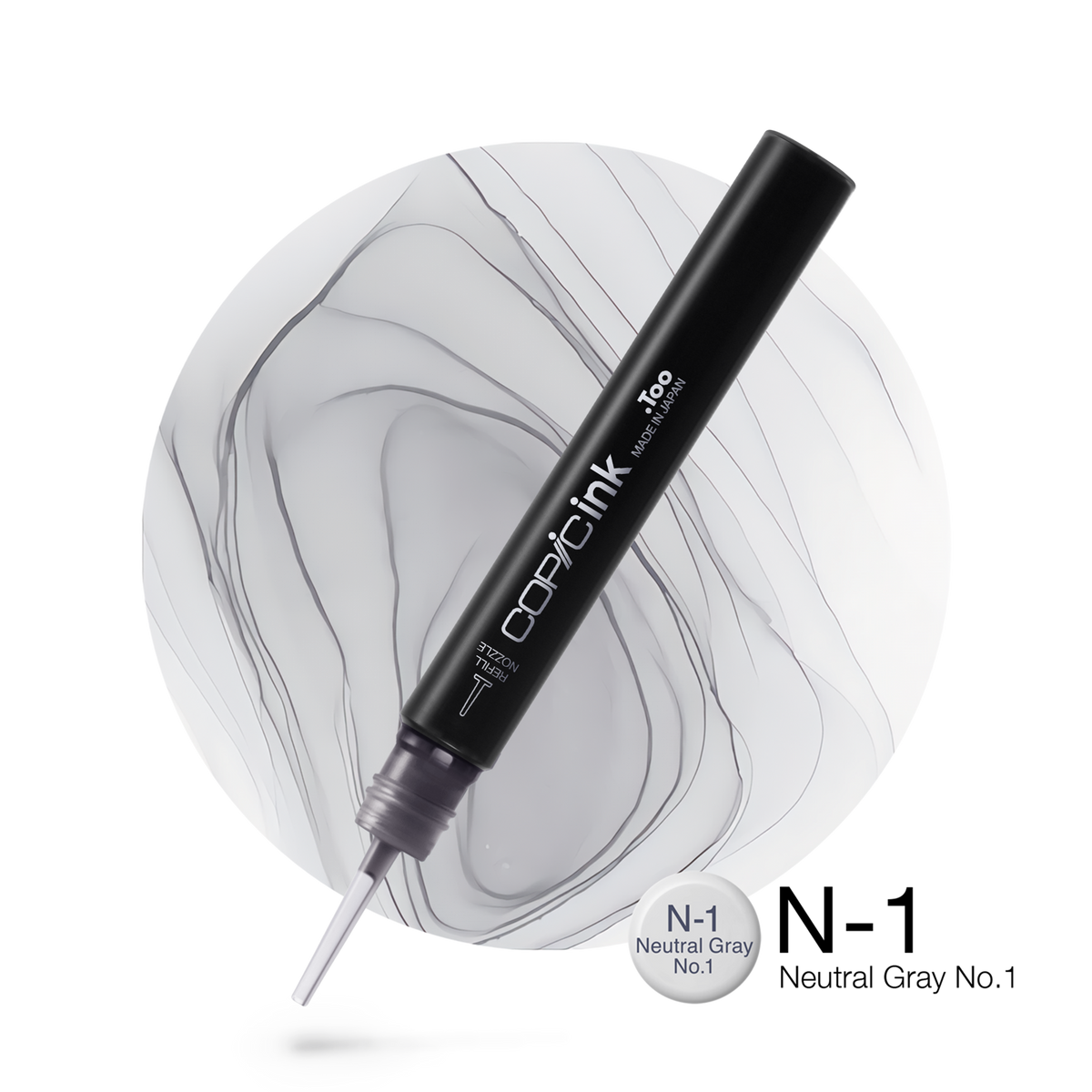 Copic Ink refill 12ml – N1 Neutral Gray #1