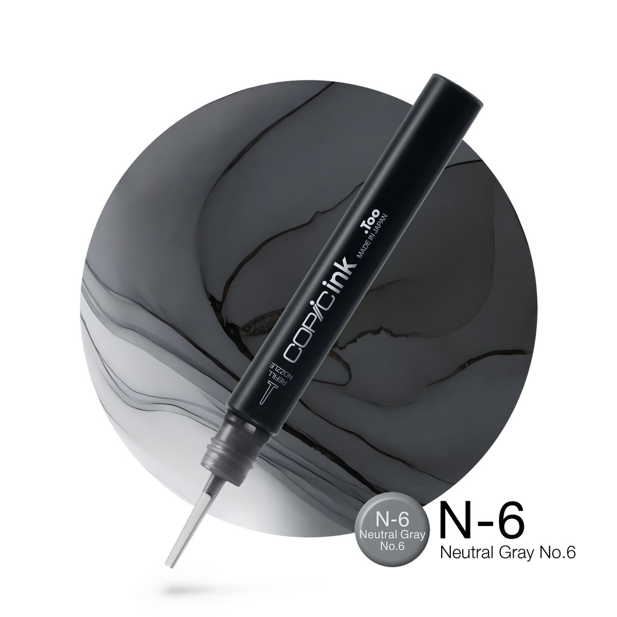 Copic Ink refill 12ml – N6 Neutral Gray #6