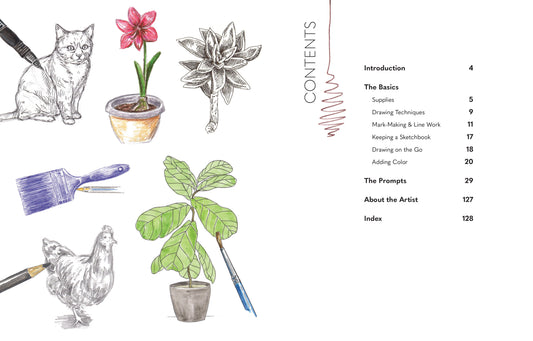 Pocket Prompts Drawing; Tips & Techniques to Inspire Your Practice by Chelsea Ward