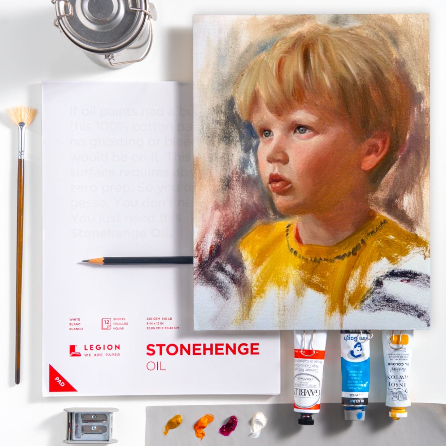 Stonehenge Oil Paper Pad 320gsm/140lb 12" x 16"