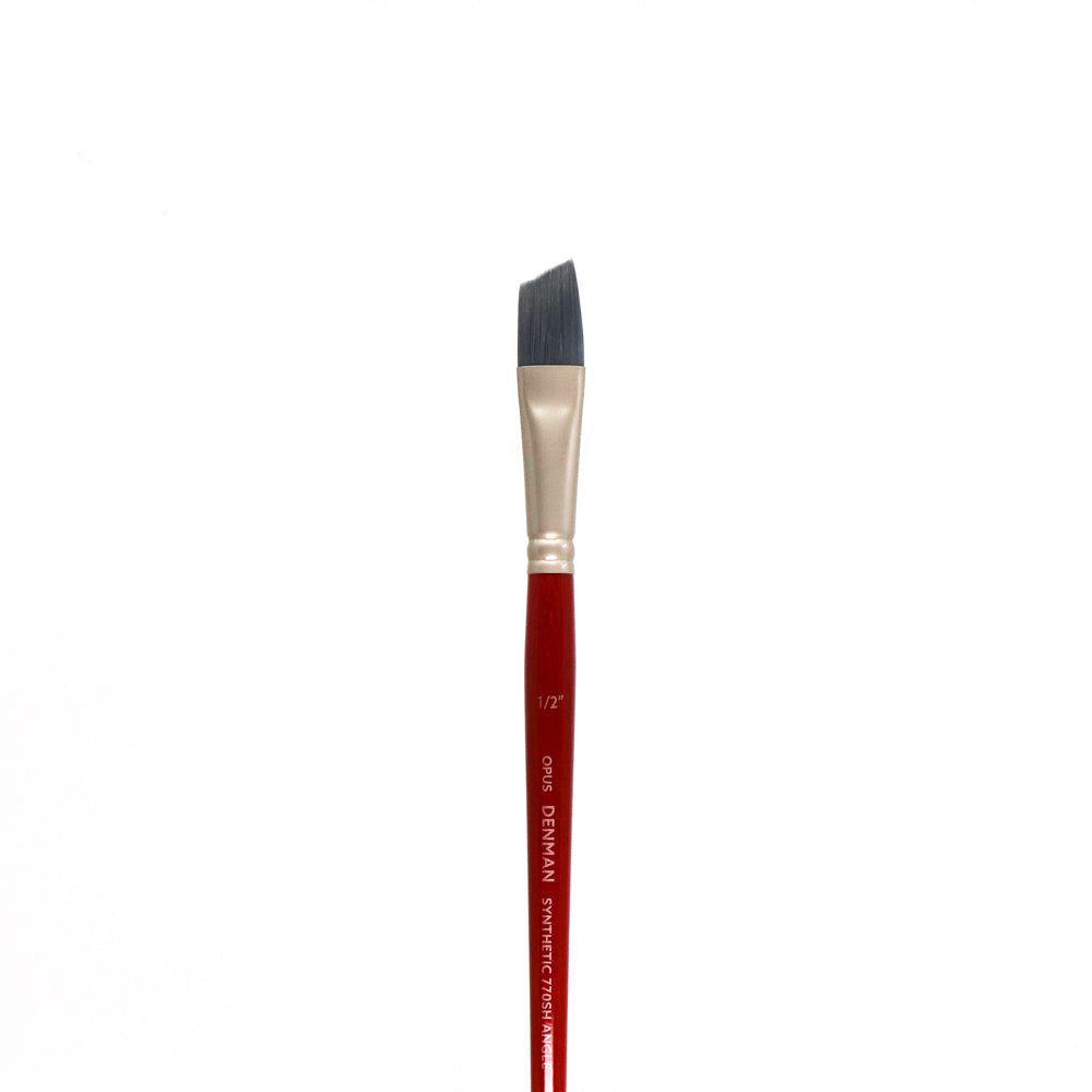 Opus Denman Acrylic Brushes Short Handle - Angle