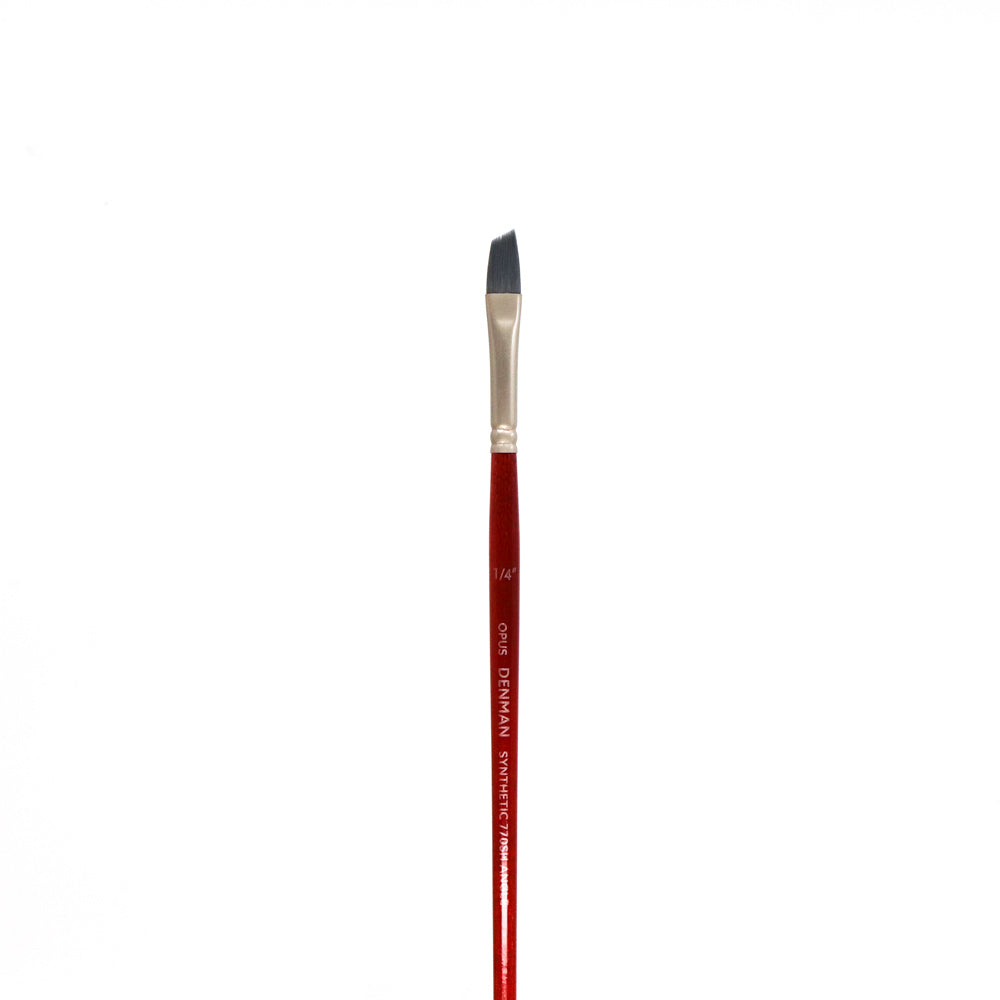 Opus Denman Acrylic Brushes Short Handle - Angle