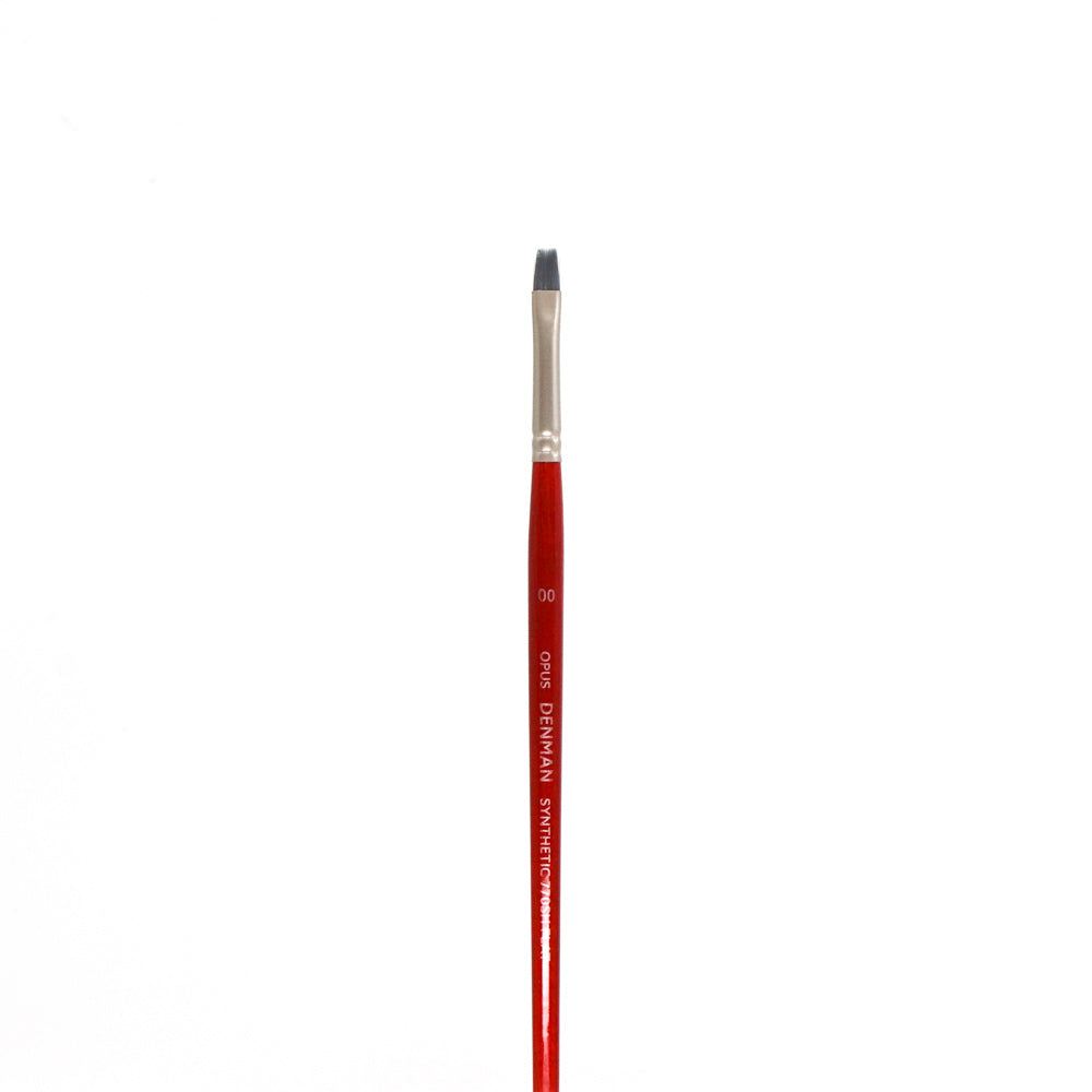 Opus Denman Acrylic Brushes Short Handle - Flat