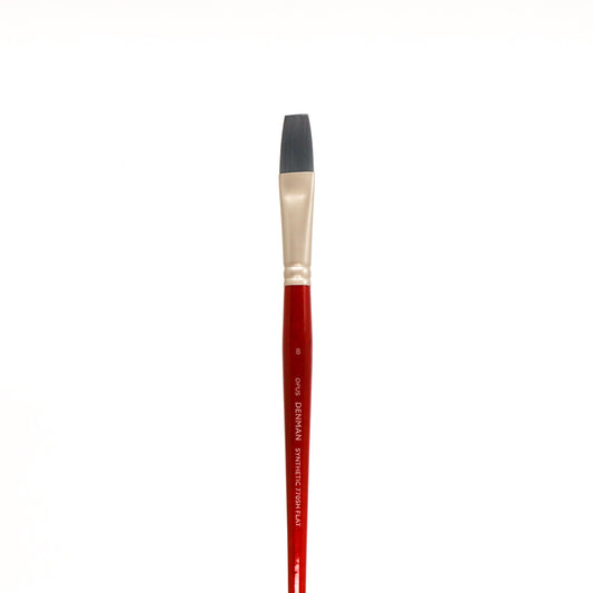 Opus Denman Acrylic Brushes Short Handle - Flat