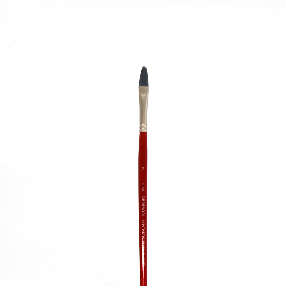 Opus Denman Acrylic Brushes Short Handle - Filbert