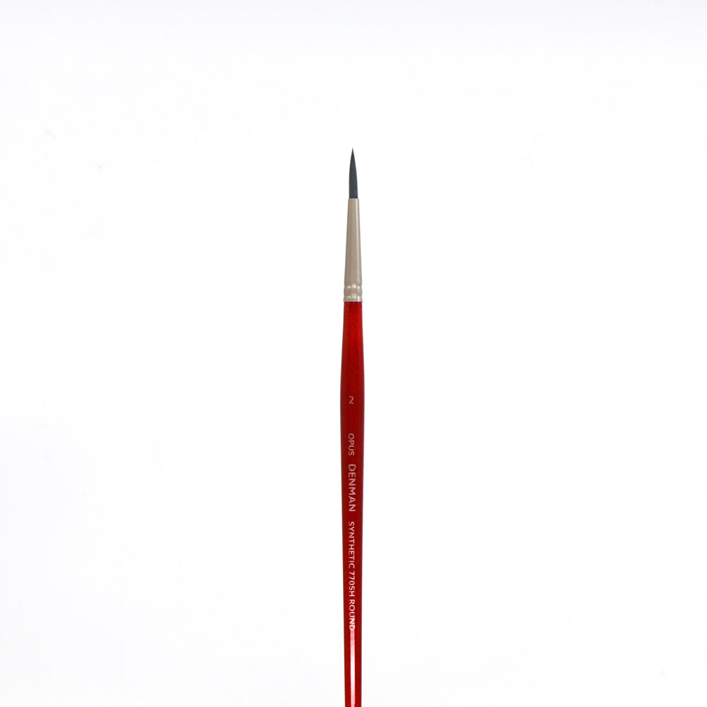 Opus Denman Acrylic Brushes Short Handle - Round