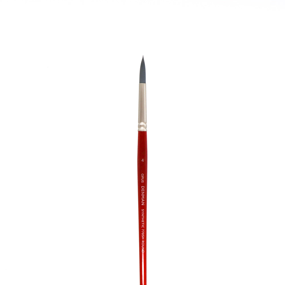 Opus Denman Acrylic Brushes Short Handle - Round