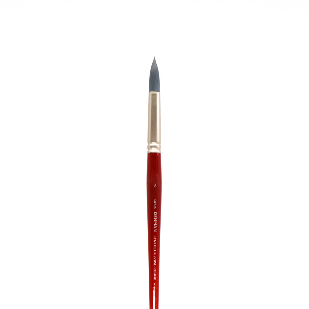 Opus Denman Acrylic Brushes Short Handle - Round