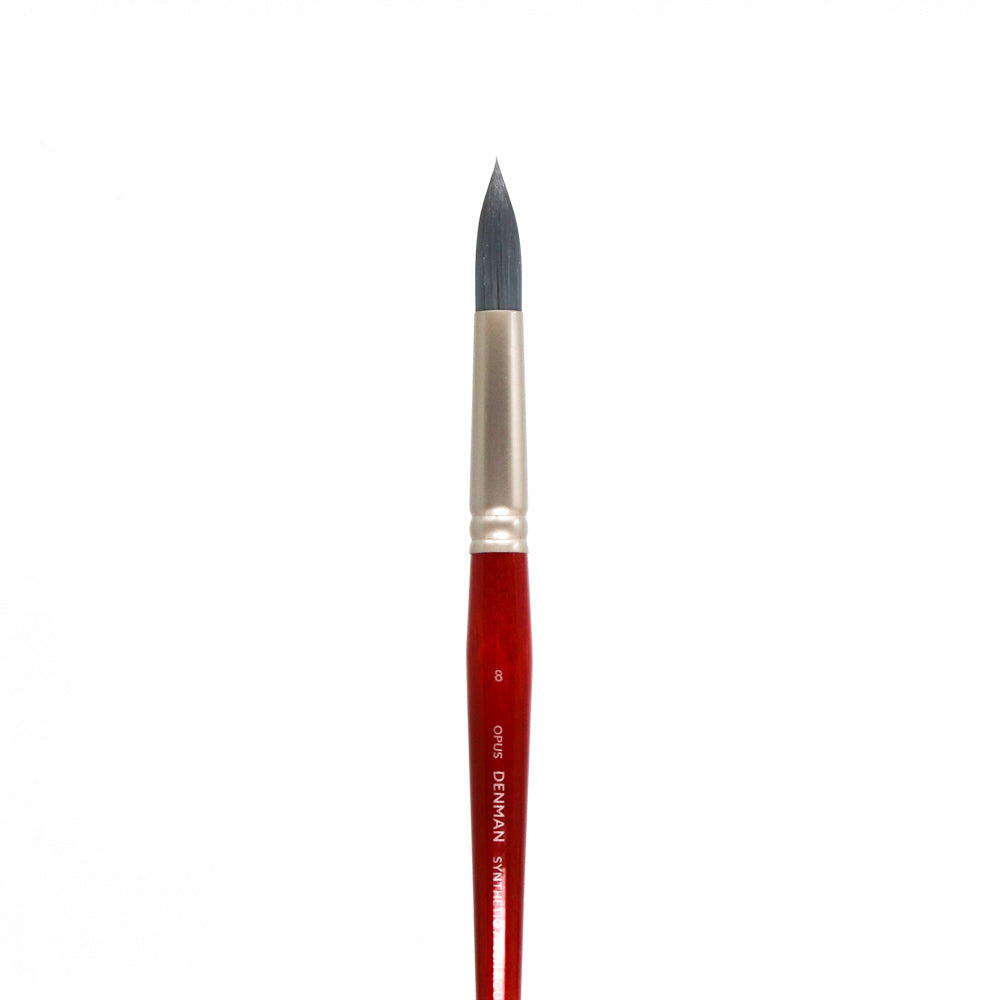 Opus Denman Acrylic Brushes Short Handle - Round