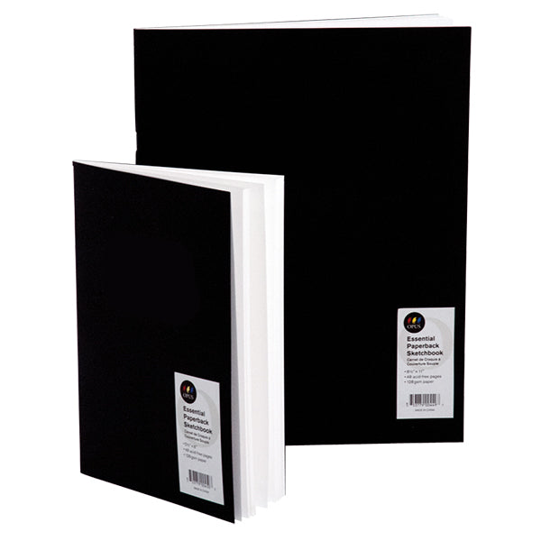 Opus Essential Paperback Sketchbook Black 8.5" x 11"
