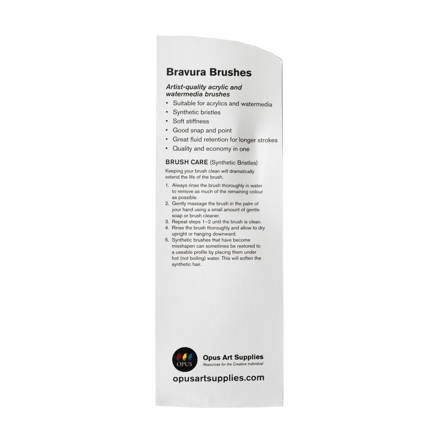 Opus Bravura Acrylic Brush Assorted Set of 5
