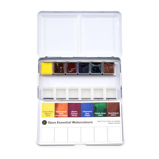 Opus Essential Watercolours Mini Tin Set of 6