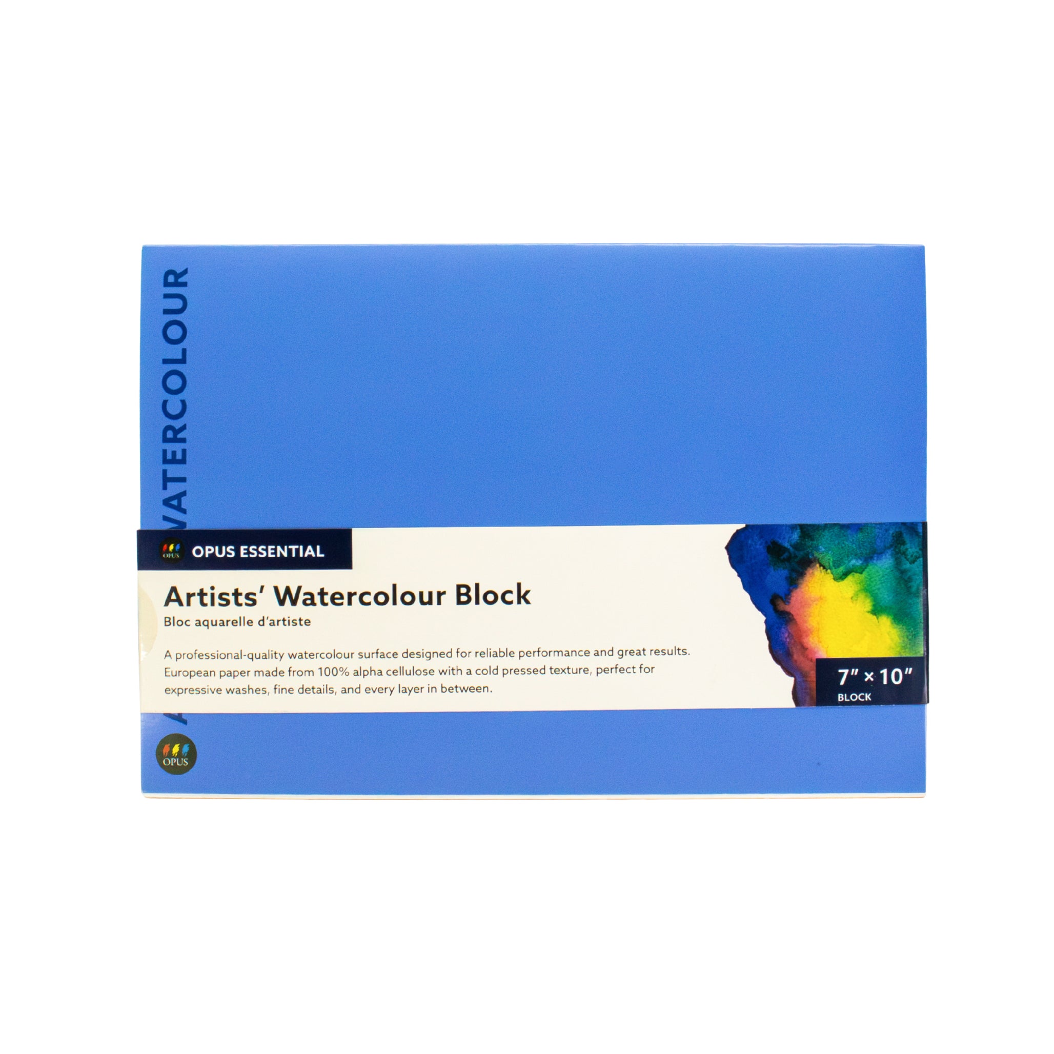 Opus Essential Artists' Watercolour Block - 7"x10" – Opus Art Supplies