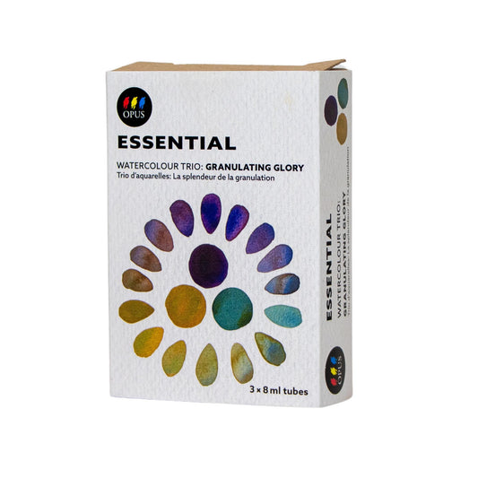 Opus Essential Watercolour Trio - Granulating Glory