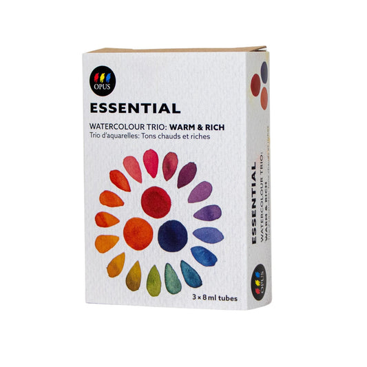 Opus Essential Watercolour Trio - Warm & Rich