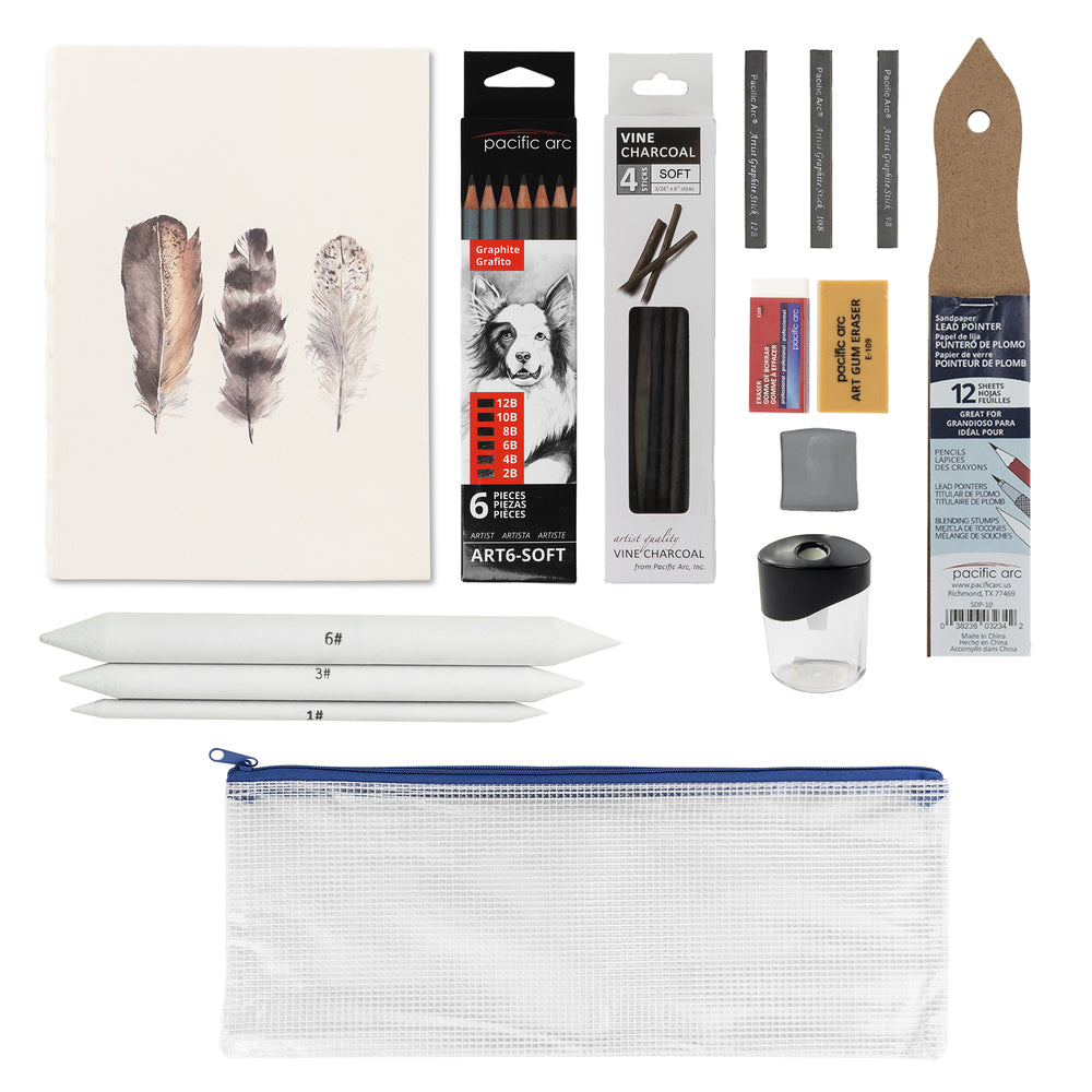 Pacific Arc Sketching Essentials 23-Piece Set