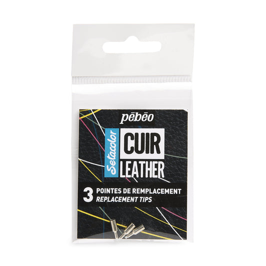 Pebeo Setacolor Leather Marker - Set of 3 Metal Tips