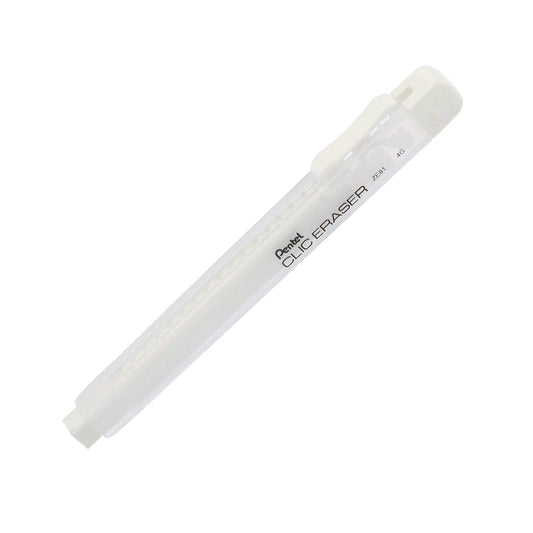 Pentel CLIC ERASER Retractable Eraser - White Barrel