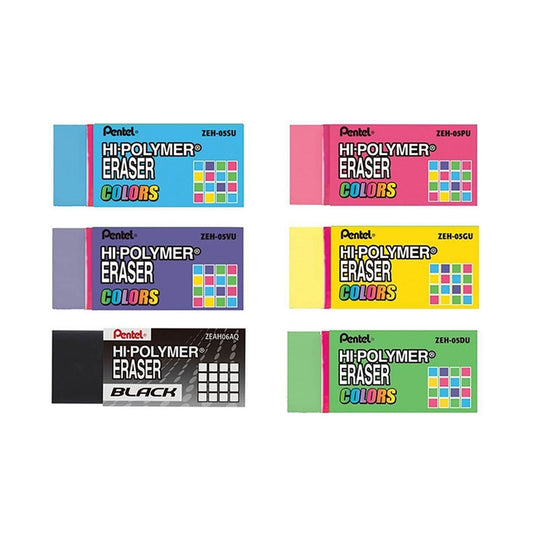 Pentel Hi-Polymer Block Eraser - Small, Assorted Colour