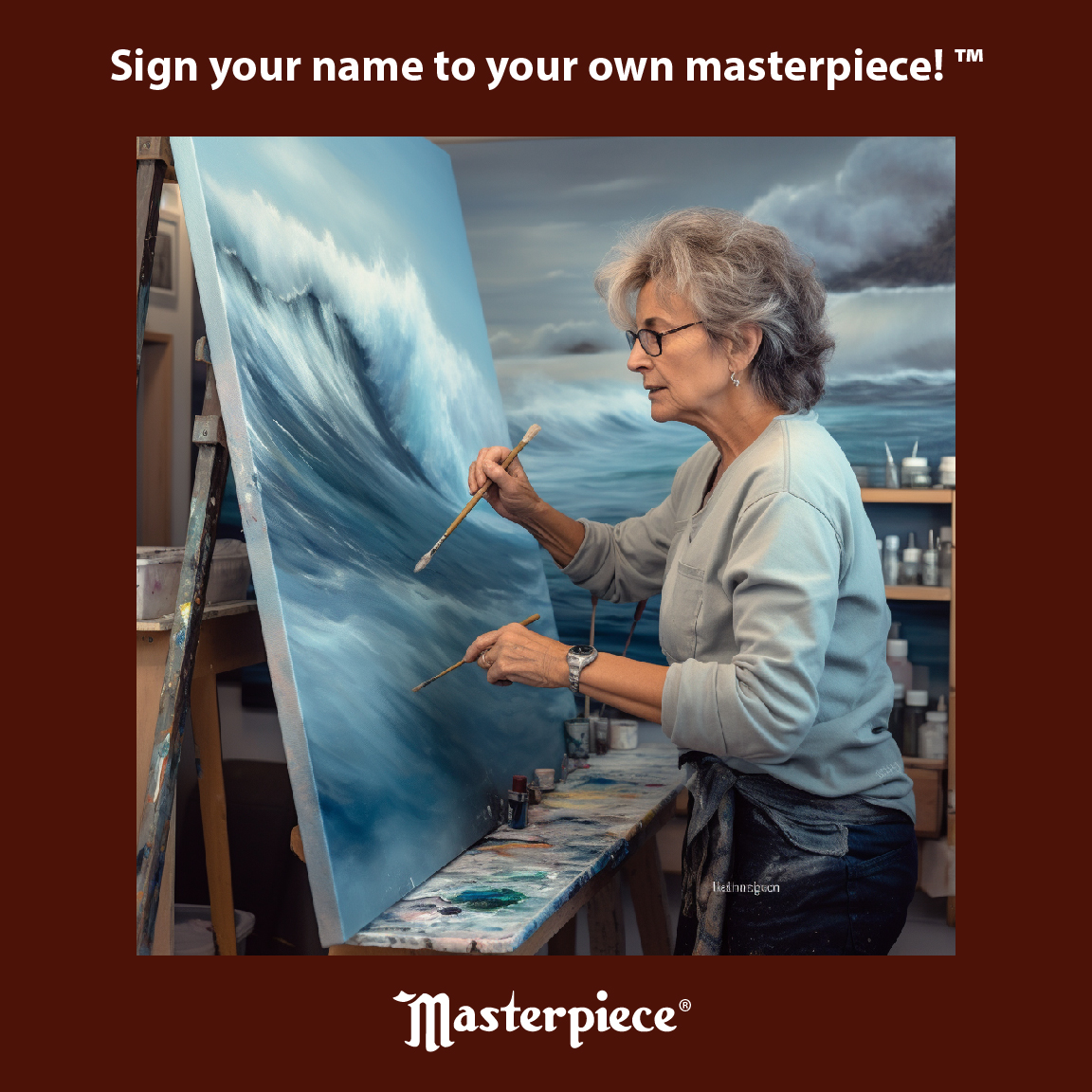 Masterpiece Monet Pro Carmel Pre-Stretched Canvas (3x Primed, 7oz, Primed, Portrait Smooth)