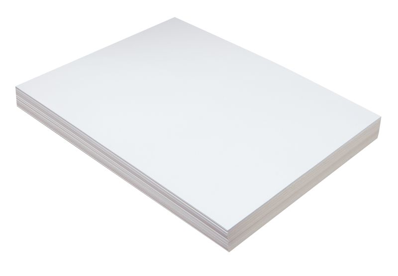 Pacon Poster Tag Board White - Pack of 100 sheets 9" x 12"
