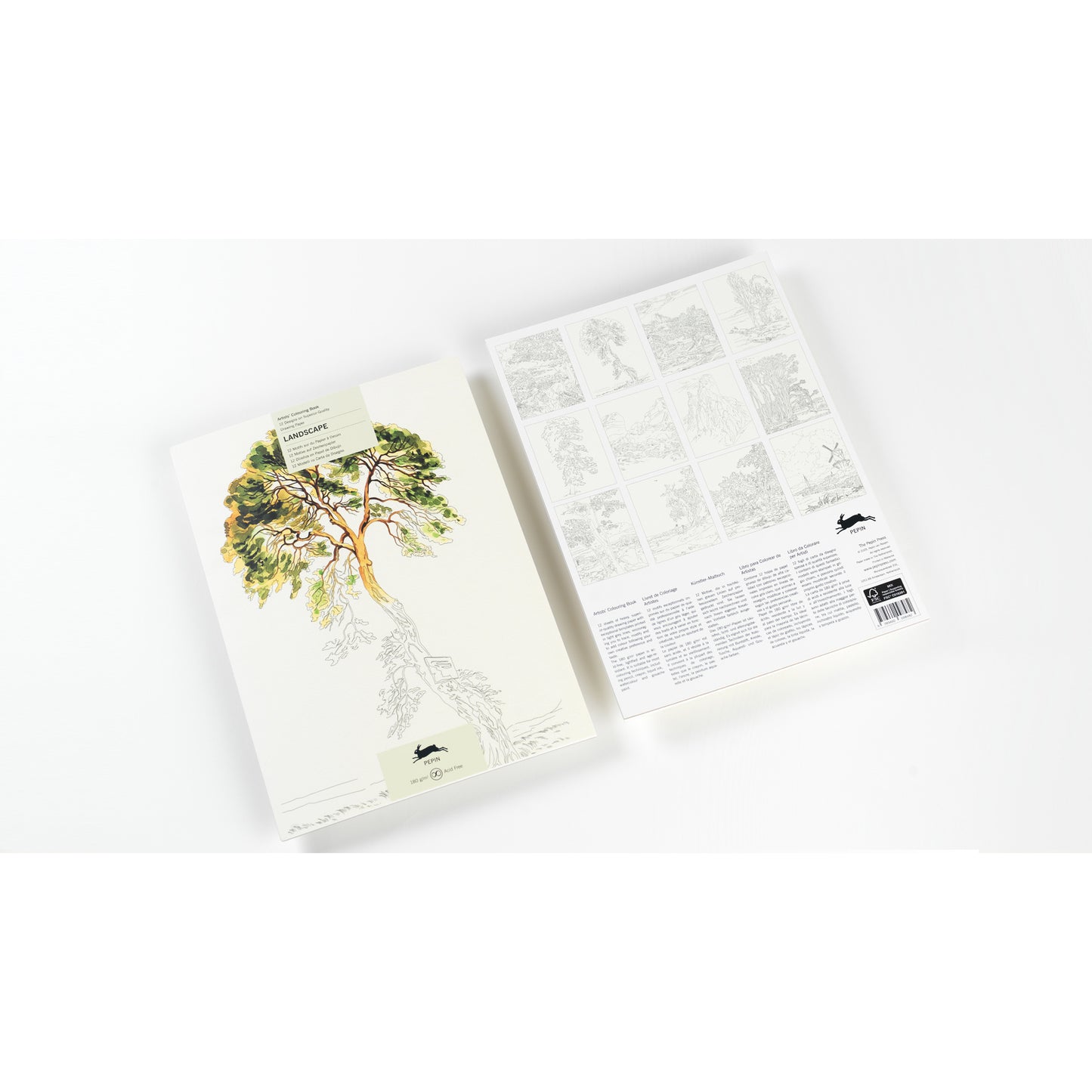 Pepin Press Artists' Colouring Book - Landscape