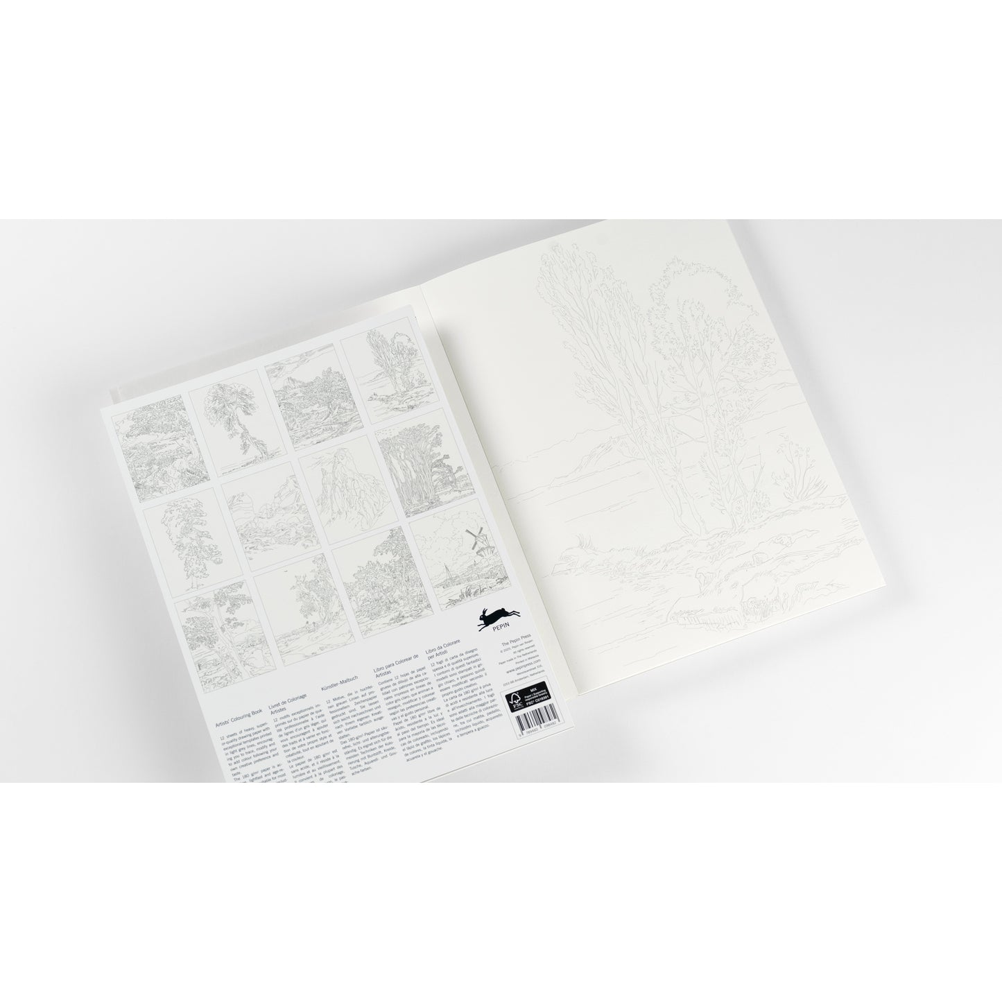 Pepin Press Artists' Colouring Book - Landscape
