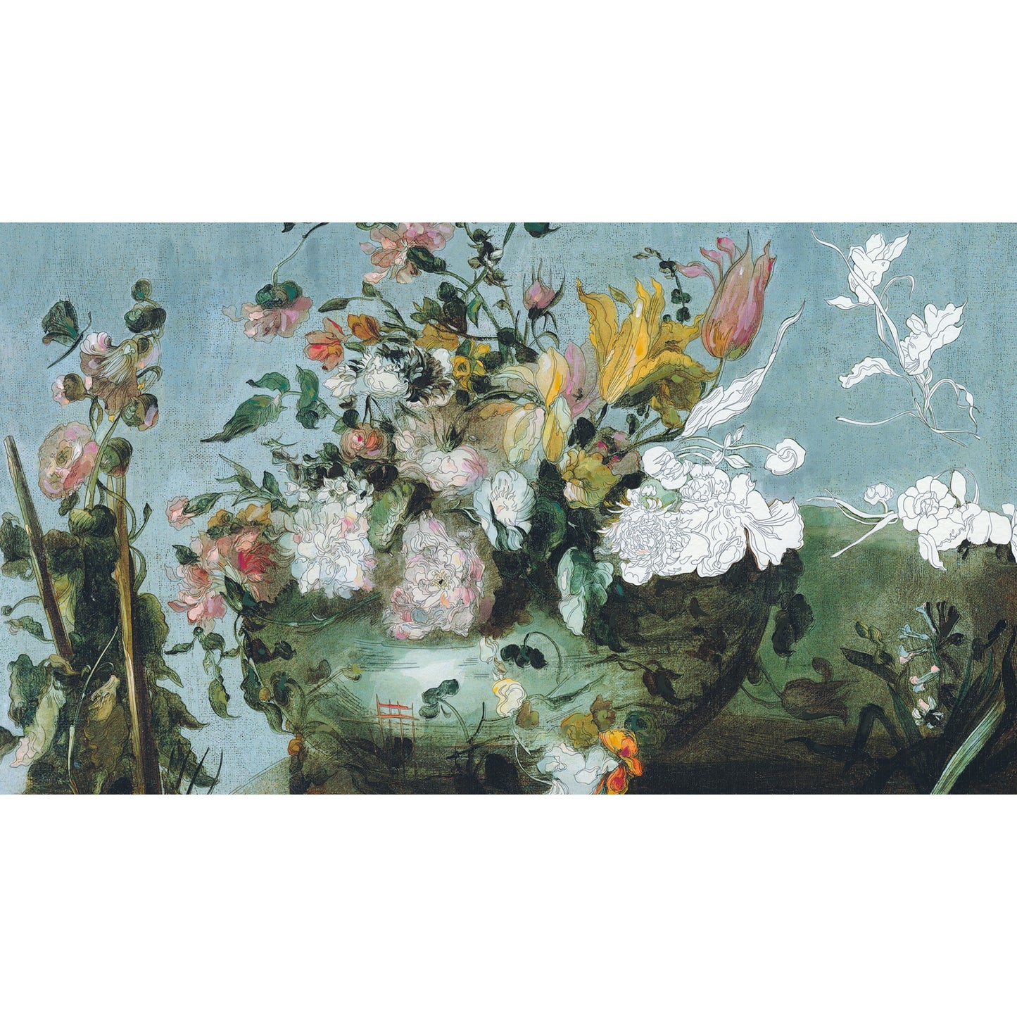 Pepin Press Watercolour Postcard Book - Floral Images