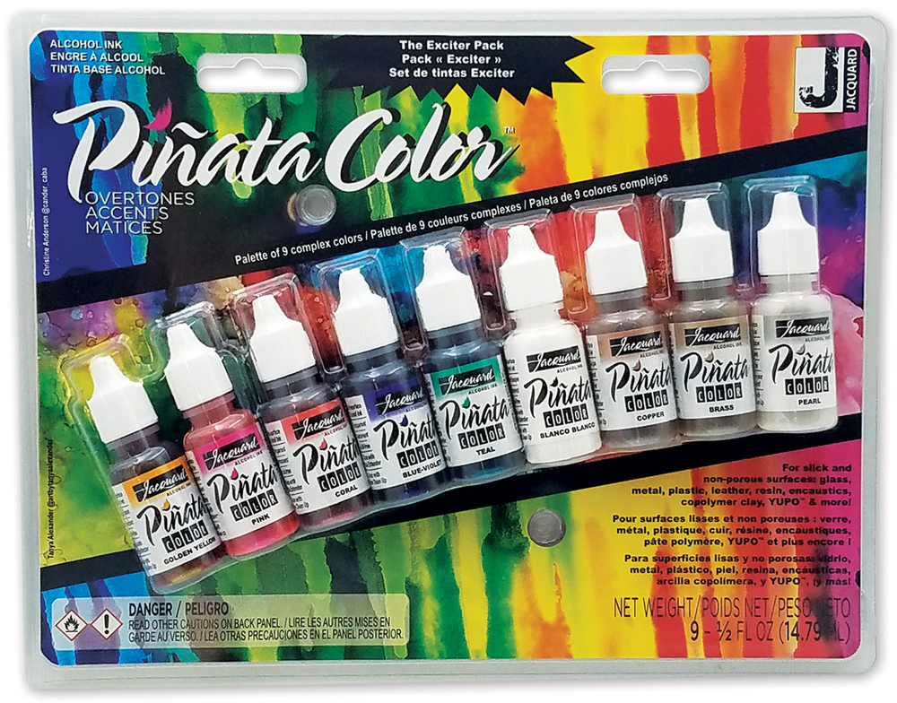 Jacquard Pinata Alcohol Ink Exciter Pack Overtones Set of 9