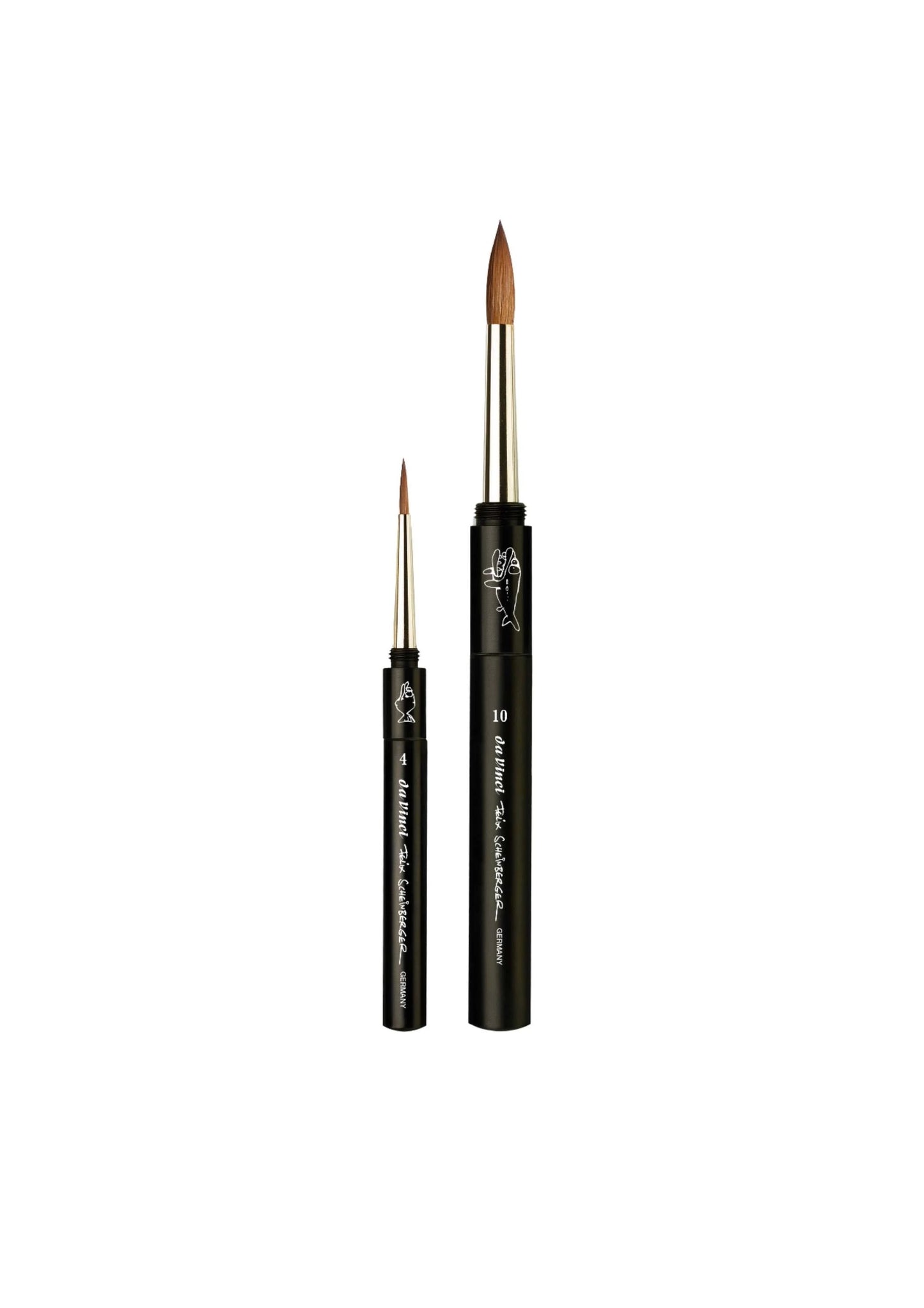 da Vinci CASENEO Travel Brush Set of 2 (Felix Scheinberger Limited Edition)