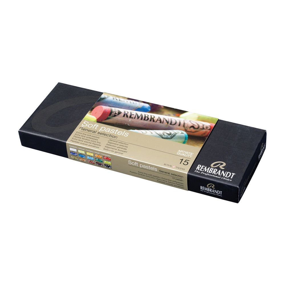 Rembrandt Soft Pastel General Selection Full Stick Set of 15