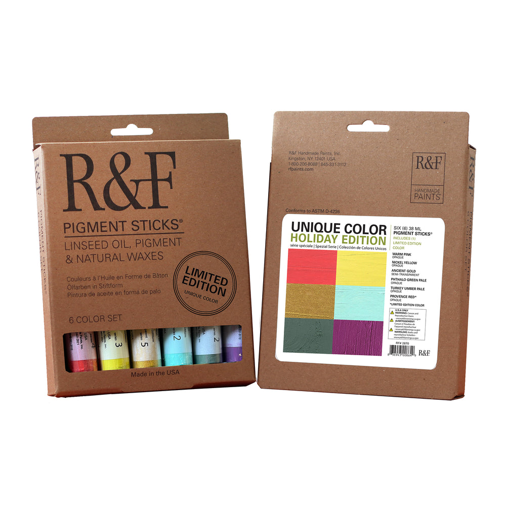 R&F Pigment Sticks 2023 Unique Color Limited Holiday Edition Set of 6 (While Quantities Last)