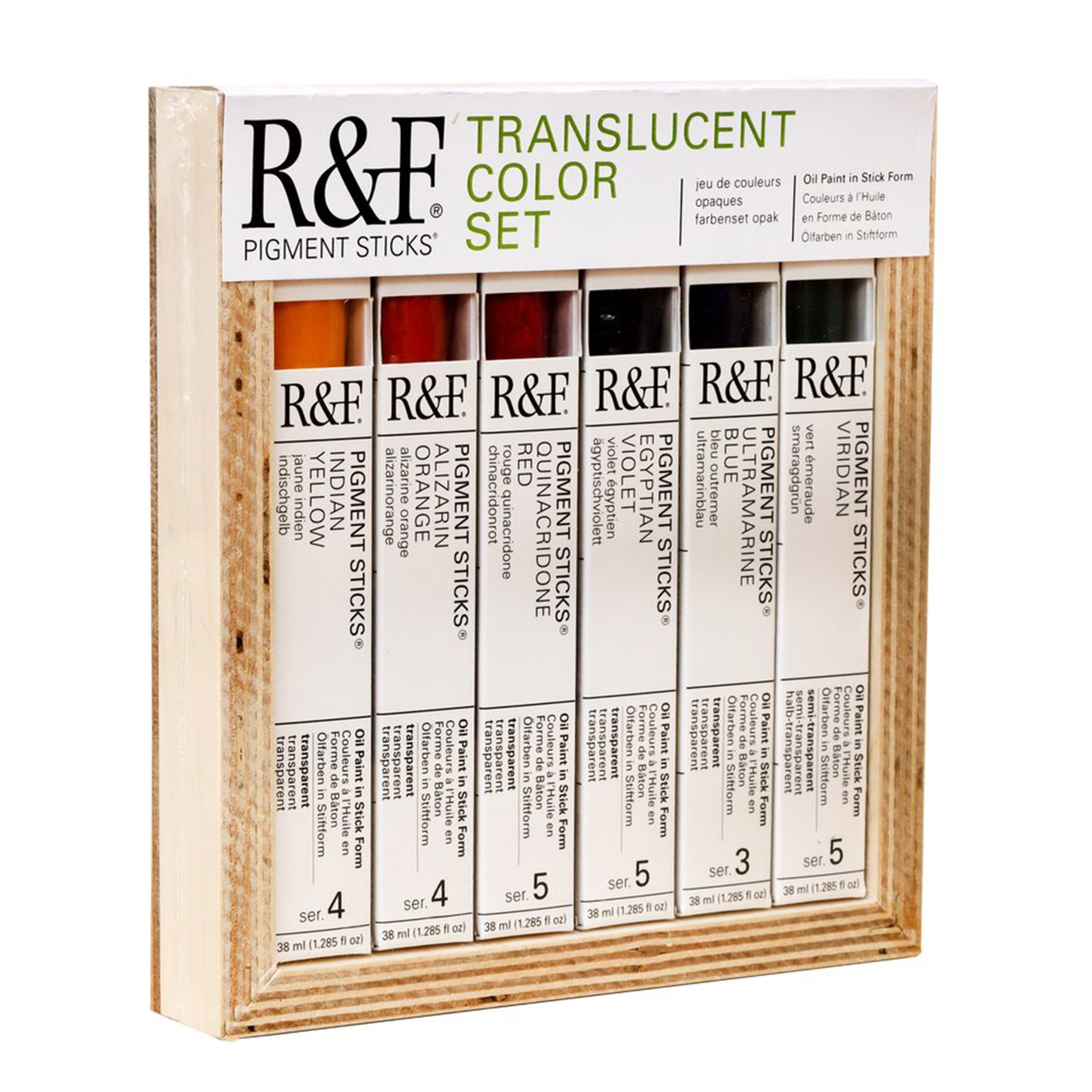 R&F Pigment Sticks Translucent Color Set of 6 – Opus Art Supplies