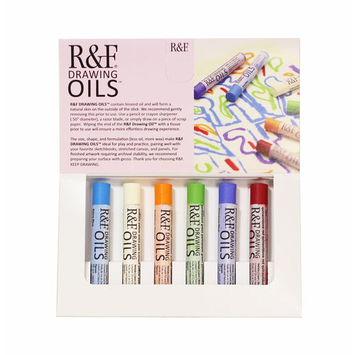 R&F Drawing Oil Color Set of Six - Modern