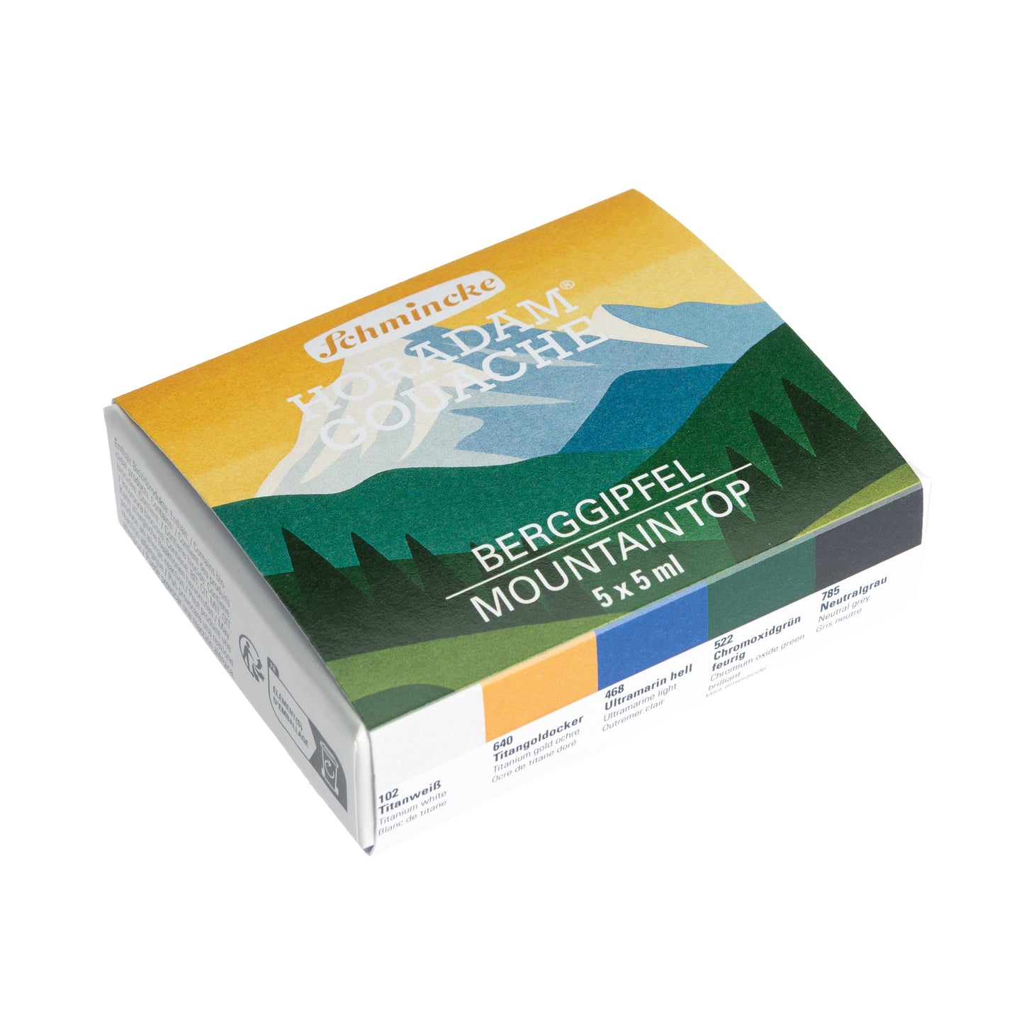 Schmincke HORADAM Gouache Mountain Top Set of 5, 5ml tubes