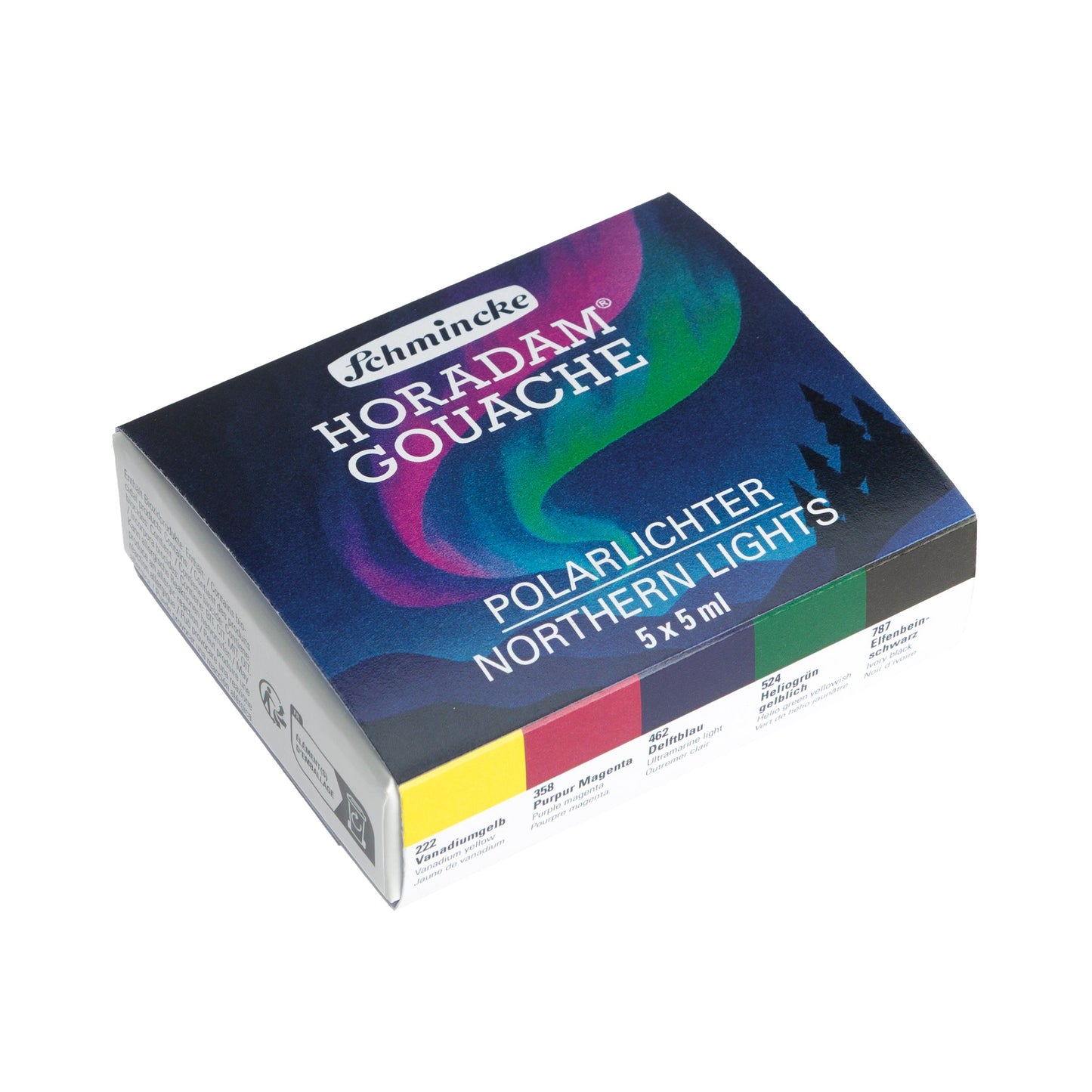 Schmincke HORADAM Gouache Northern Lights Set of 5, 5ml tubes