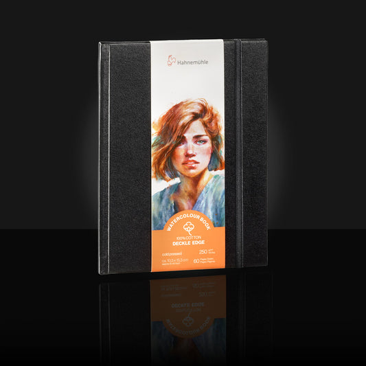 Hahnemühle® Deckled Edge Watercolour Book 100% Cotton 4" x 6" - Portrait