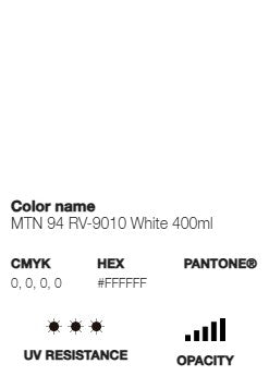 Aérosol finition mate MTN 94 RV9010 Blanc