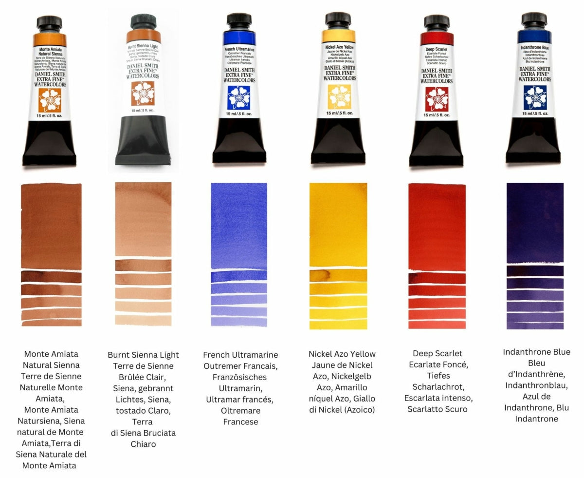 Daniel Smith Extra Fine Watercolors Set of 6 Raffaele Ciccaleni's Traditional & Modern