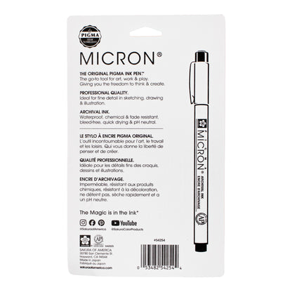 Sakura Pigma Micron Pen - Natural Earth Colours Set of 6